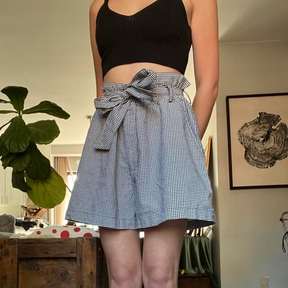Black & White Gingham Shorts